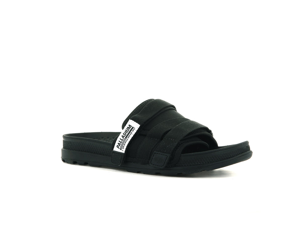 Sandalia Palladium SOLEA SLIDE Hombre Negras | Costa Rica-82156